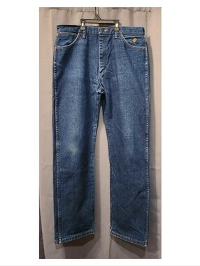 WranglerFR Men's 13MZW 36x34 Dark Blue Flame Resistant Jeans
